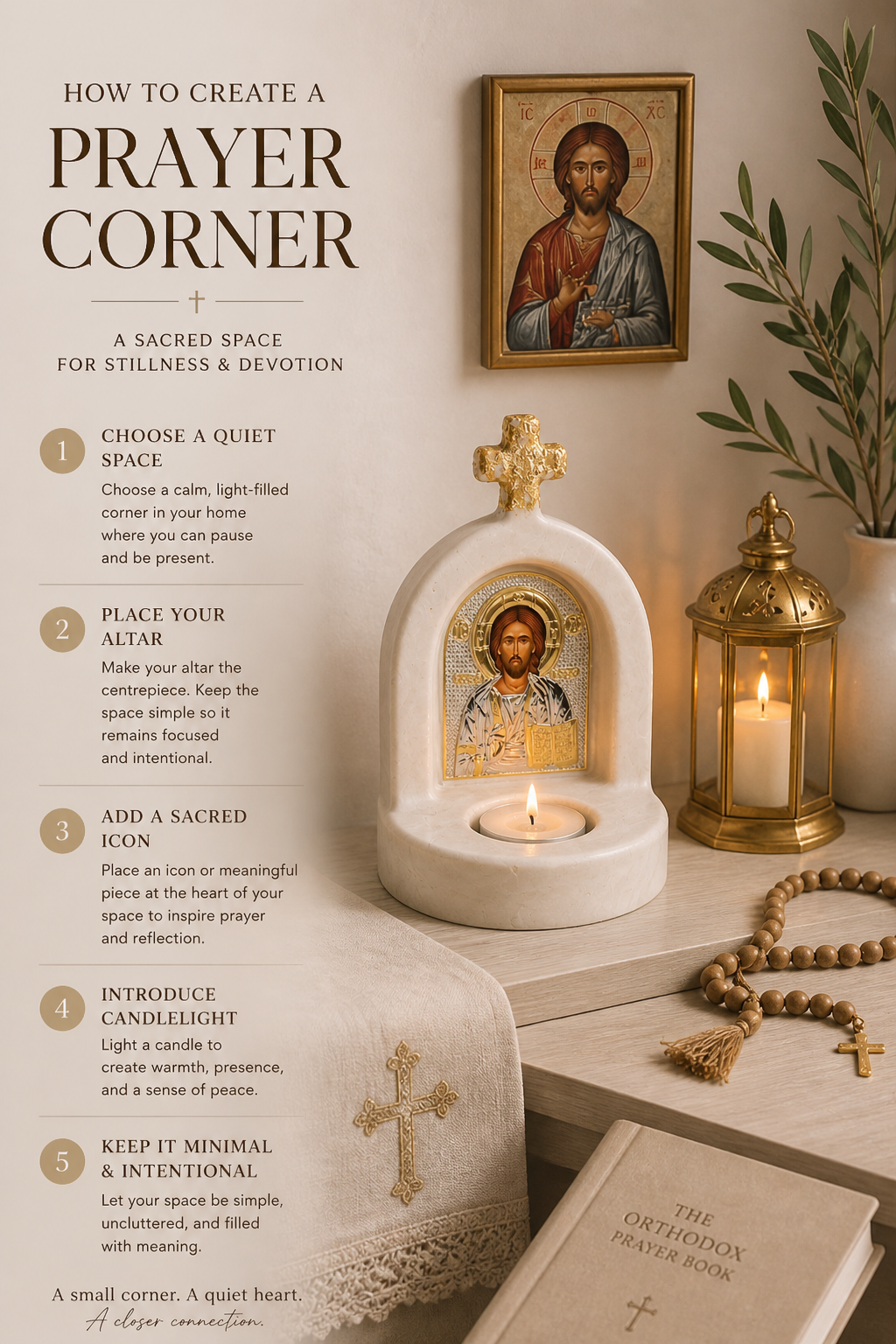 How to Create a Sacred Prayer Corner at Home