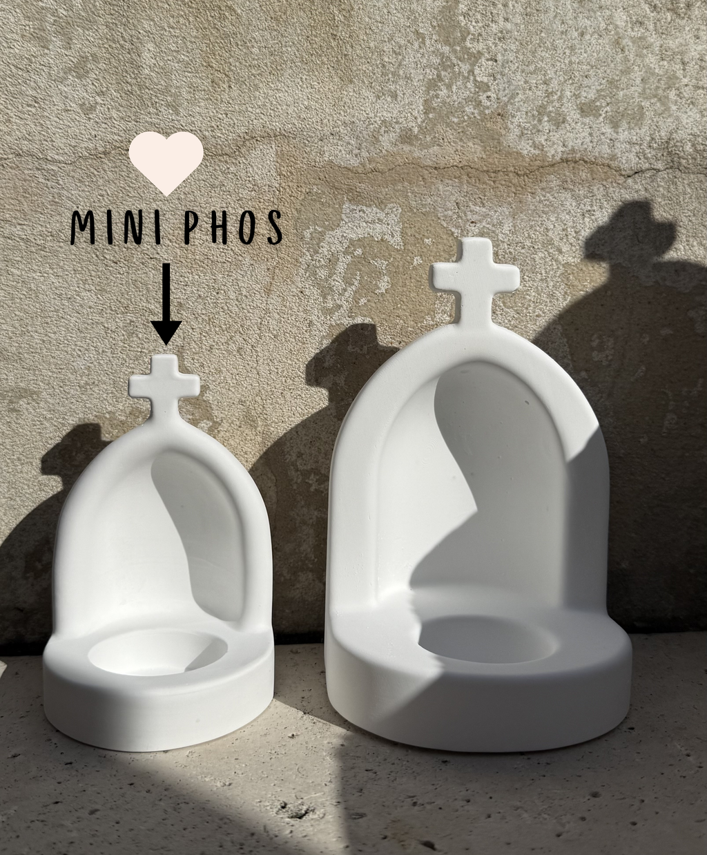 White - Mini Phos Tealight Altar