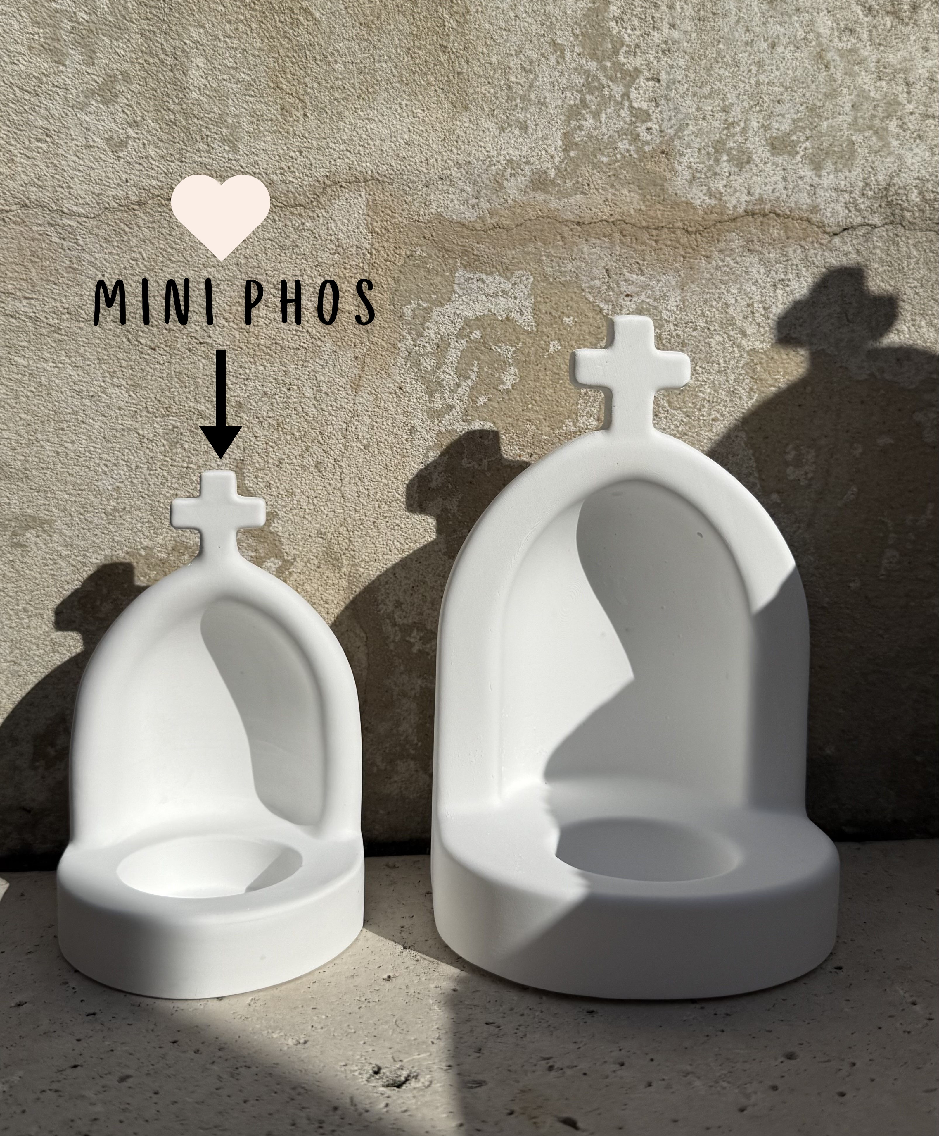 White - Mini Phos Tealight Altar