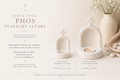 Mini Phos Tealight Altar - Wedding, Christening, Events Bomboniere